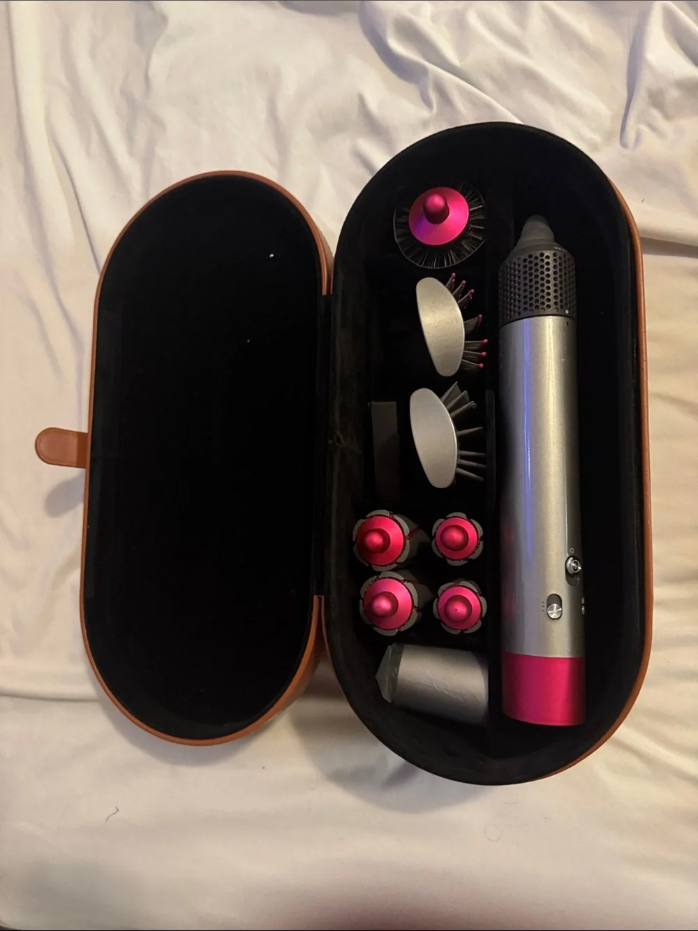 Dyson Air Wrap-full set-nickel/fuchsia